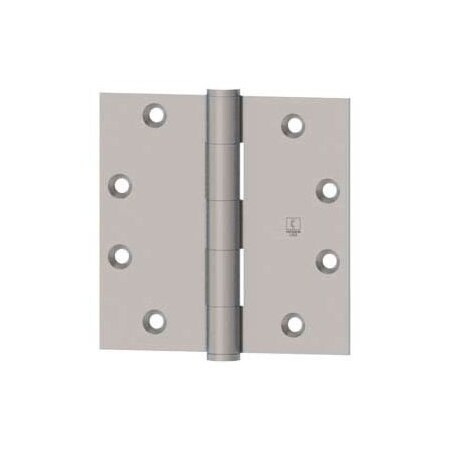 Hager Companies 1279 Full Mortise, Five Knuckle, Plain Bearing, Standard Weight Hinge 4.5" X 4.5" Us26d 127900045004526D0001